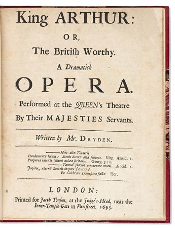 Dryden, John (1631-1700) Five 17th Century Quarto Plays.
